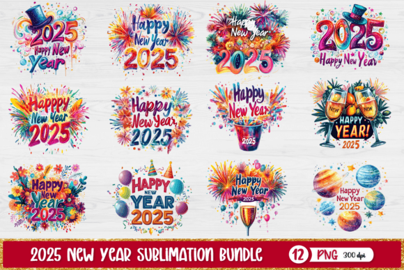 Download 2025 New Year Sublimation Bundle - Sublimation Collection