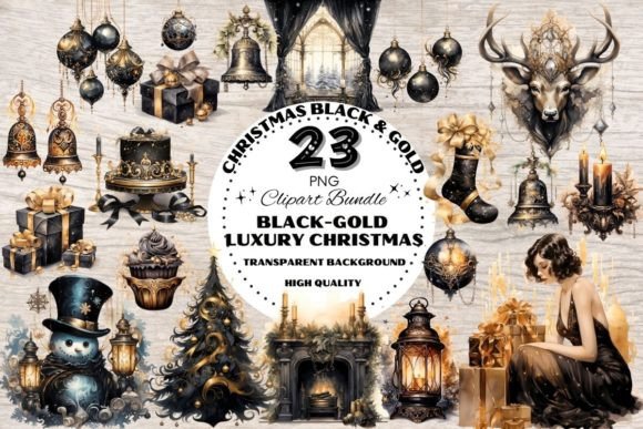 Download Black Gold Bronze Metallic Christmas - Bronze Collection