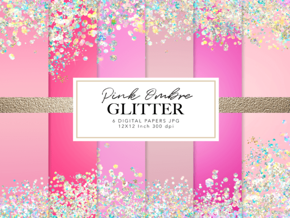 Download Pink Holographic Glitter Backgrounds - Graphic Collection