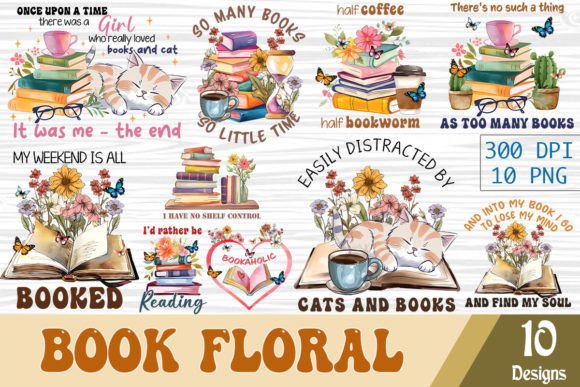 Download Book Floral Quote Bundle Sublimation - Sublimation Collection