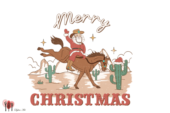 Download Santa Riding Horse Sublimation - Sublimation Collection