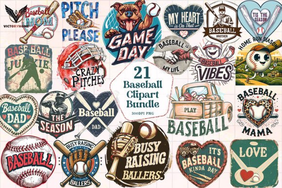 Download Baseball Bundle Sublimation Clipart PNG - Sublimation Collection