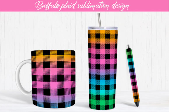 Download Buffalo Plaid Sublimation Design Tumbler - Sublimation Collection