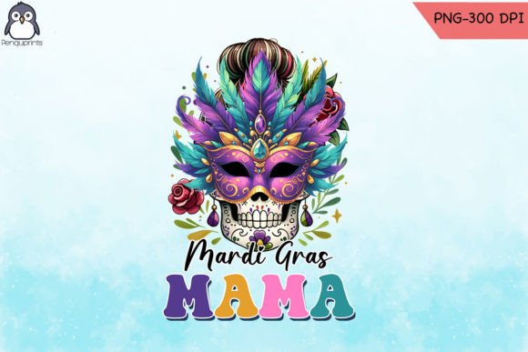 Download Skull Mardi Gras Mama Sublimation - Sublimation Collection