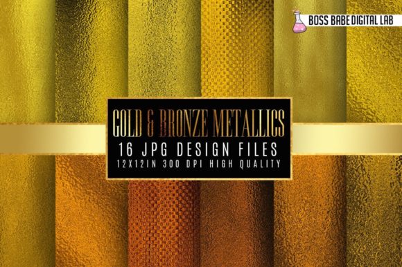 Download Gold and Bronze Metallic Foil Textures - Bronze Collection
