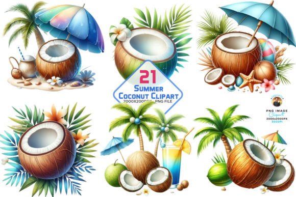 Download Summer Coconut Sublimation Clipart, PNG - Sublimation Collection